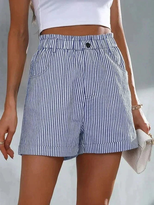 🔥Loose Casual Striped Shorts