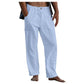 Men's linen beach casual loose-fitting pants