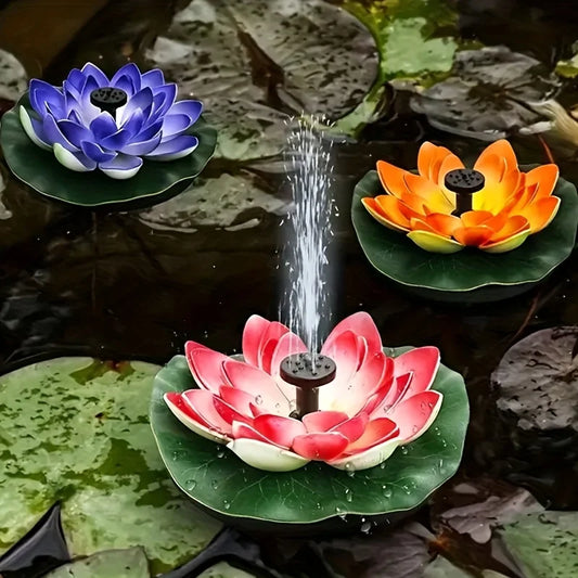 🔥BUY 2 GET 10% OFF🔥Lotus Shaped Solar Fountain Pond Decorative