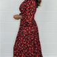 🔥HOT SALE✨️Women Printed Sexy Deep V-neck Dress-FREE SHIPPING