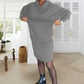 💝BIG SALE 49% OFF💝Women's Fleece-Lined Hoodie Dress with Pockets