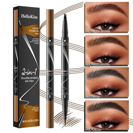 🥰Buy 2 Get 10% OFF & FREE SHIPPING🥰2-In-1 Waterproof Long-Lasting Eyebrow Pen