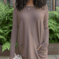 FREE SHIPPING💥HOT SALE 49% OFF💥LONG SLEEVE THUMBHOLE SWEATER POCKET TUNIC💥