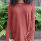 FREE SHIPPING💥HOT SALE 49% OFF💥LONG SLEEVE THUMBHOLE SWEATER POCKET TUNIC💥