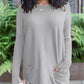 FREE SHIPPING💥HOT SALE 49% OFF💥LONG SLEEVE THUMBHOLE SWEATER POCKET TUNIC💥