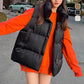 🔥Hot Sale🔥Women's Quilted Puffer Vest with Pockets