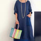 💕HOT SALE 50% OFF 💕Cotton and Linen Patchwork Long Dress