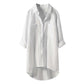👍2024 Hot Sale 🎁  Women's shirt in plain cotton linen